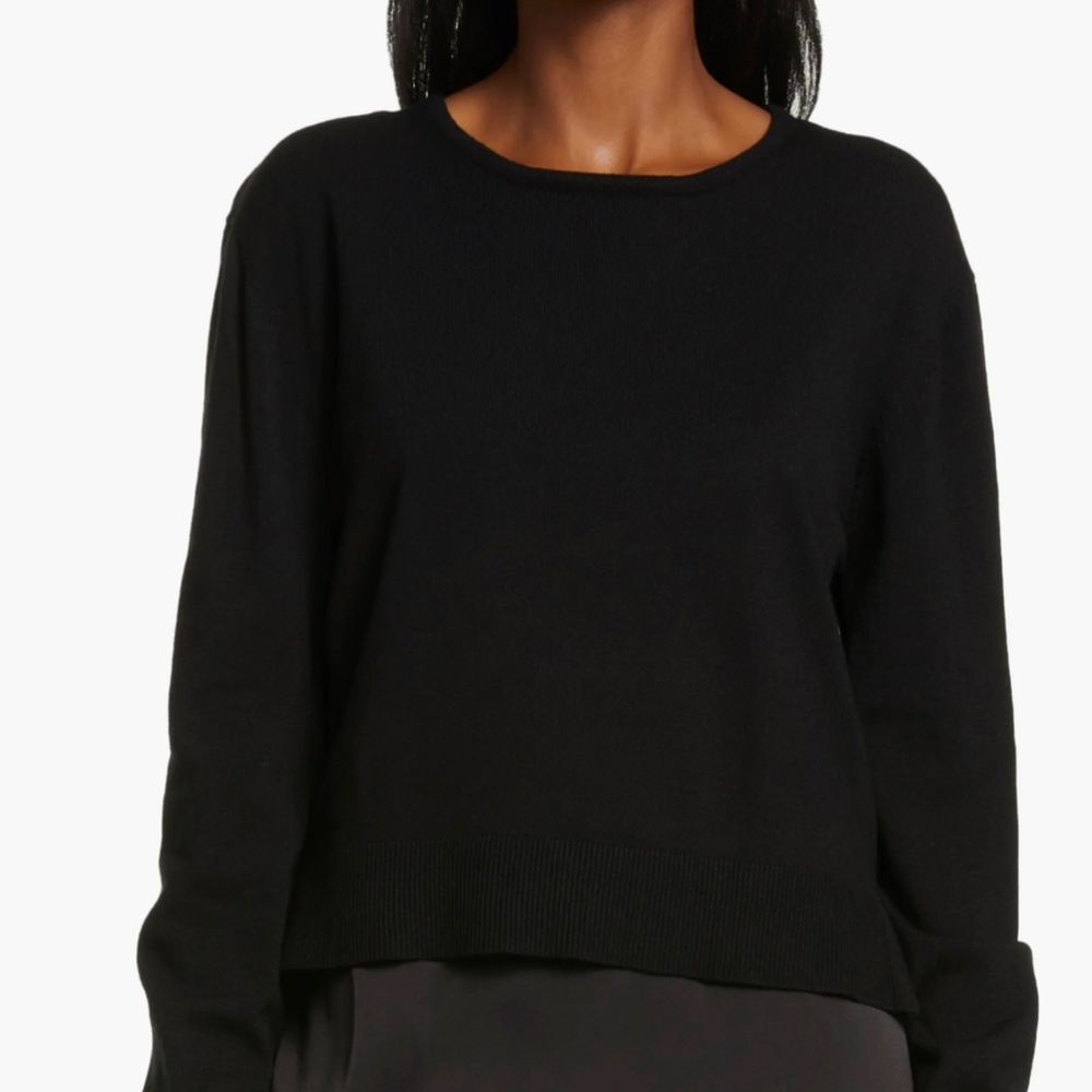Sam Edelman Slipdress & Long Sleeve Sweater Two-Piece Set